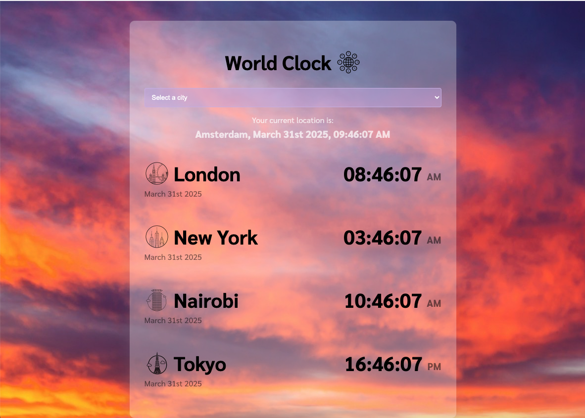 world clock app